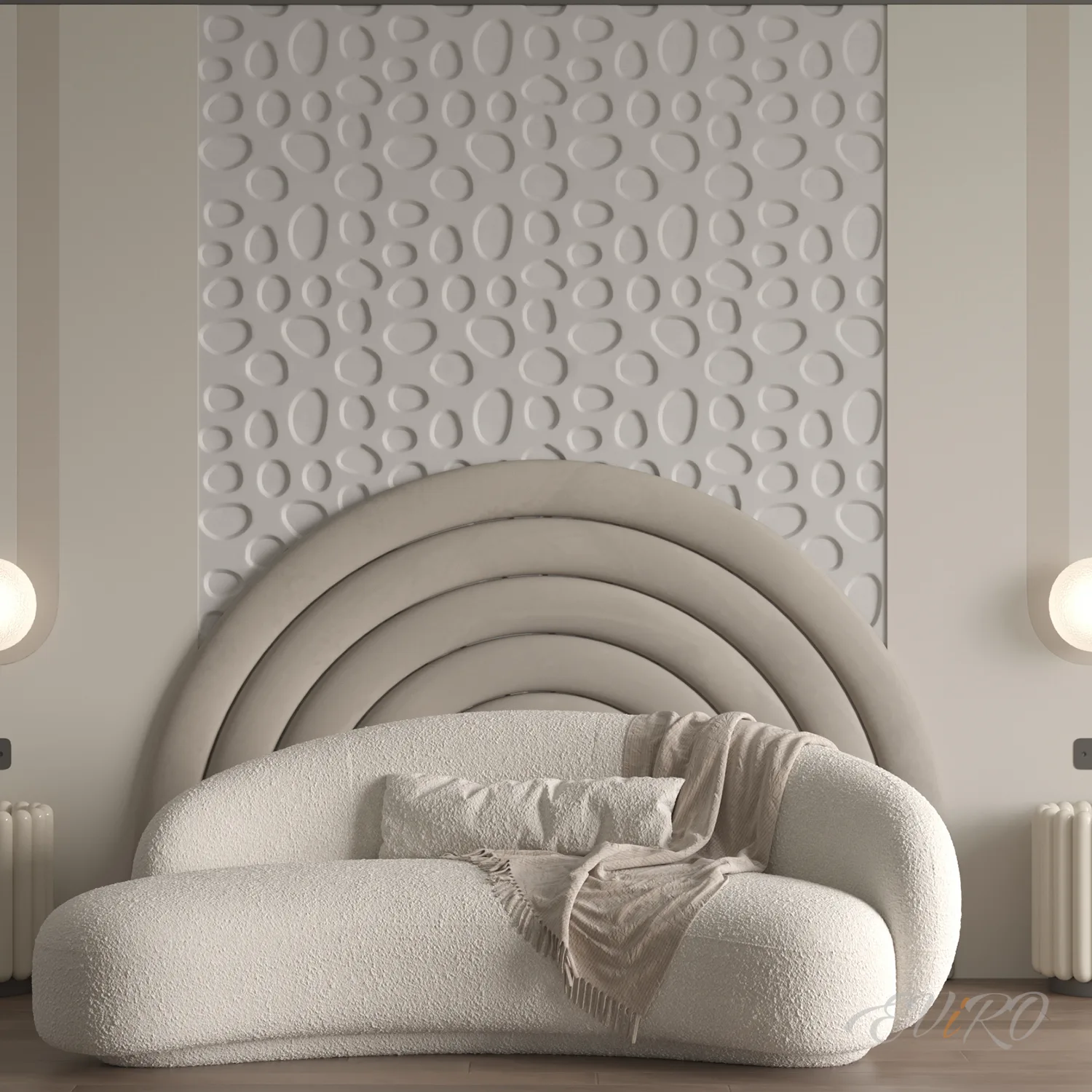 Гипсовая 3D панель EViRO Кругляк