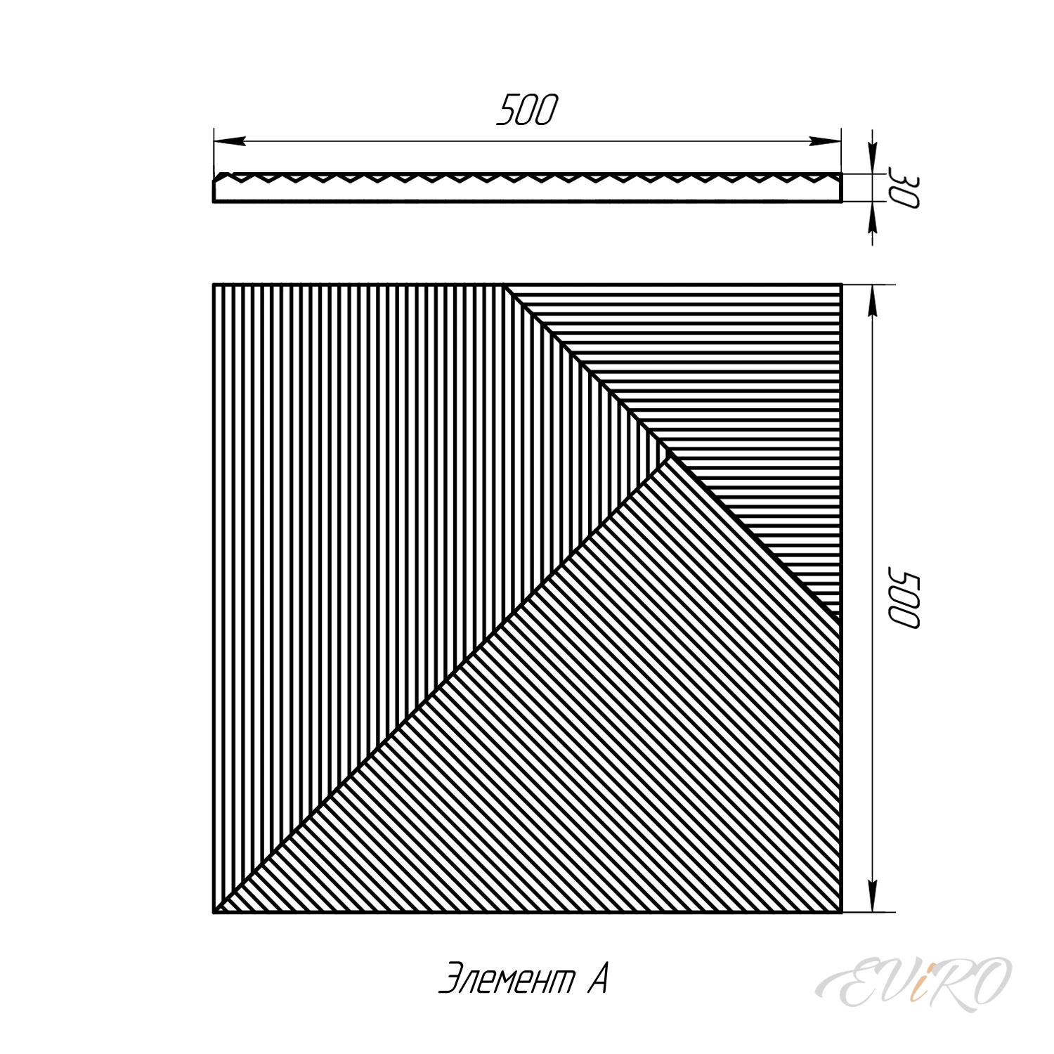 Световая гипсовая 3D панель EViRO Crossroad LED (СВ 16)