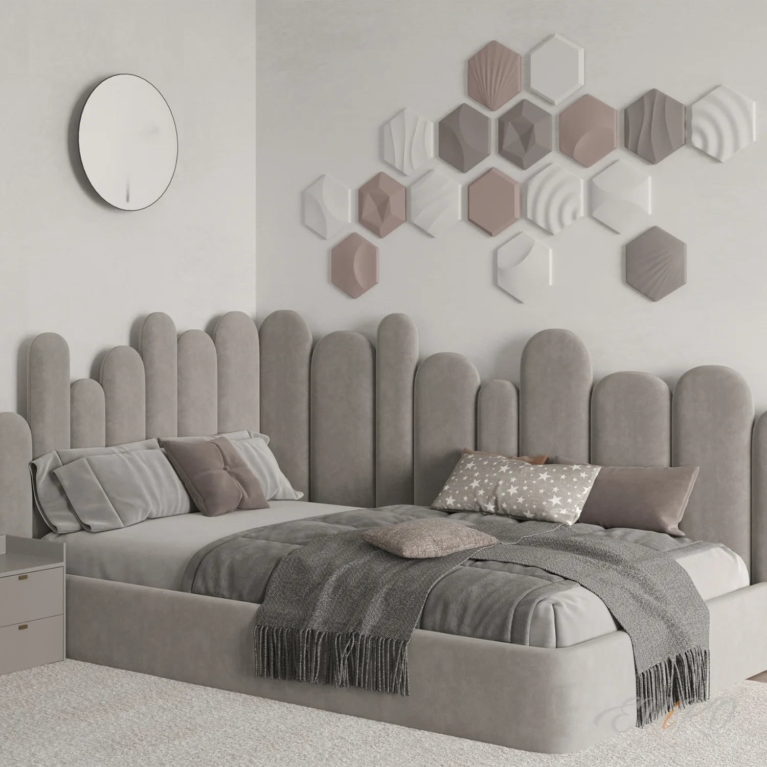 Гипсовая 3D панель EViRO Улей