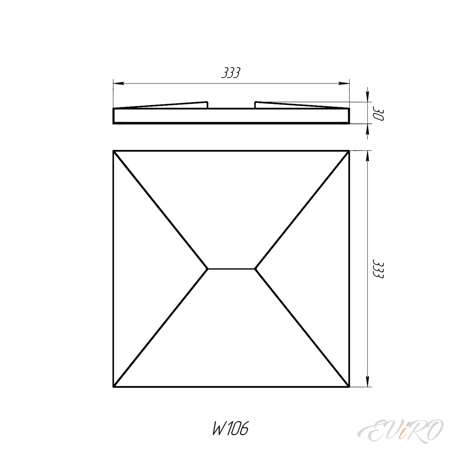 Гипсовая 3D панель EViRO W106 и W107