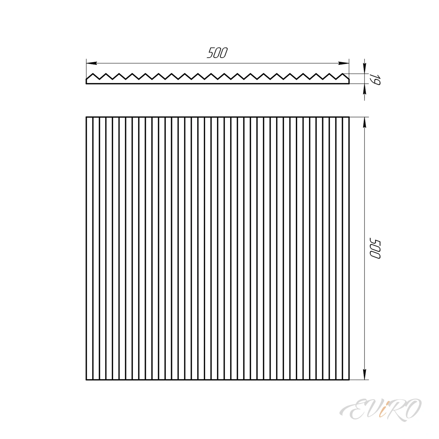 Гипсовая 3D панель EViRO Zigzag