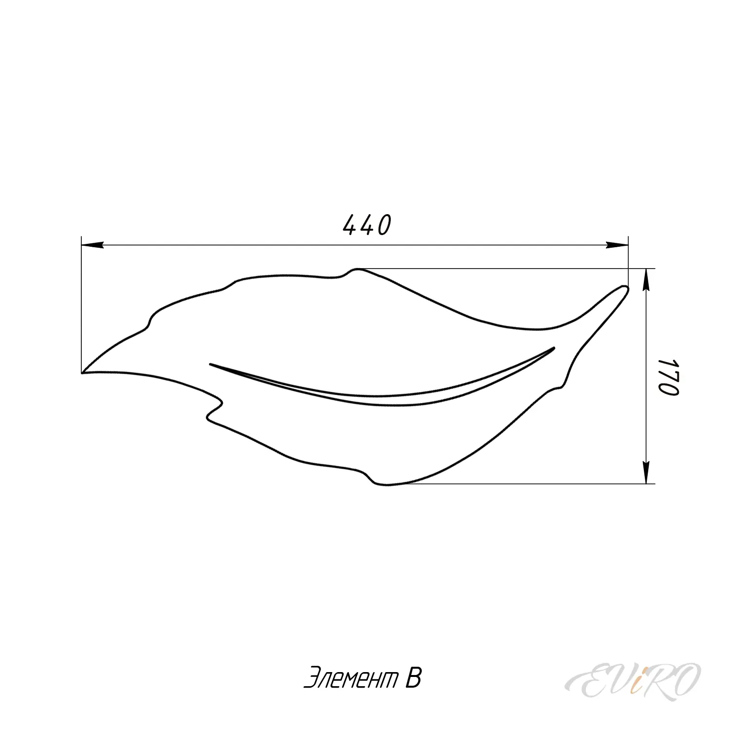 Световая гипсовая 3D панель EViRO Световые листья