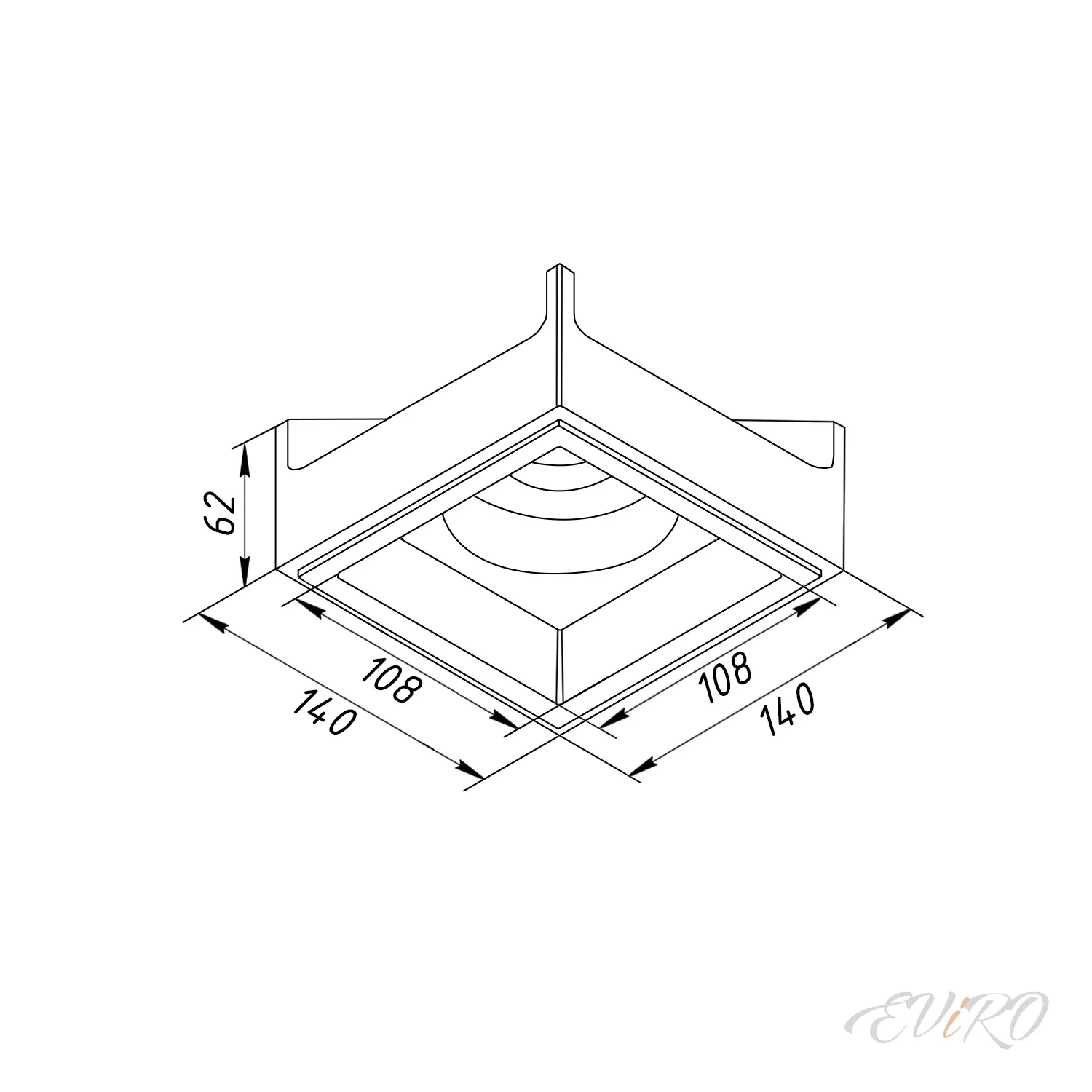 Потолочный светильник EViRO ВПС 27