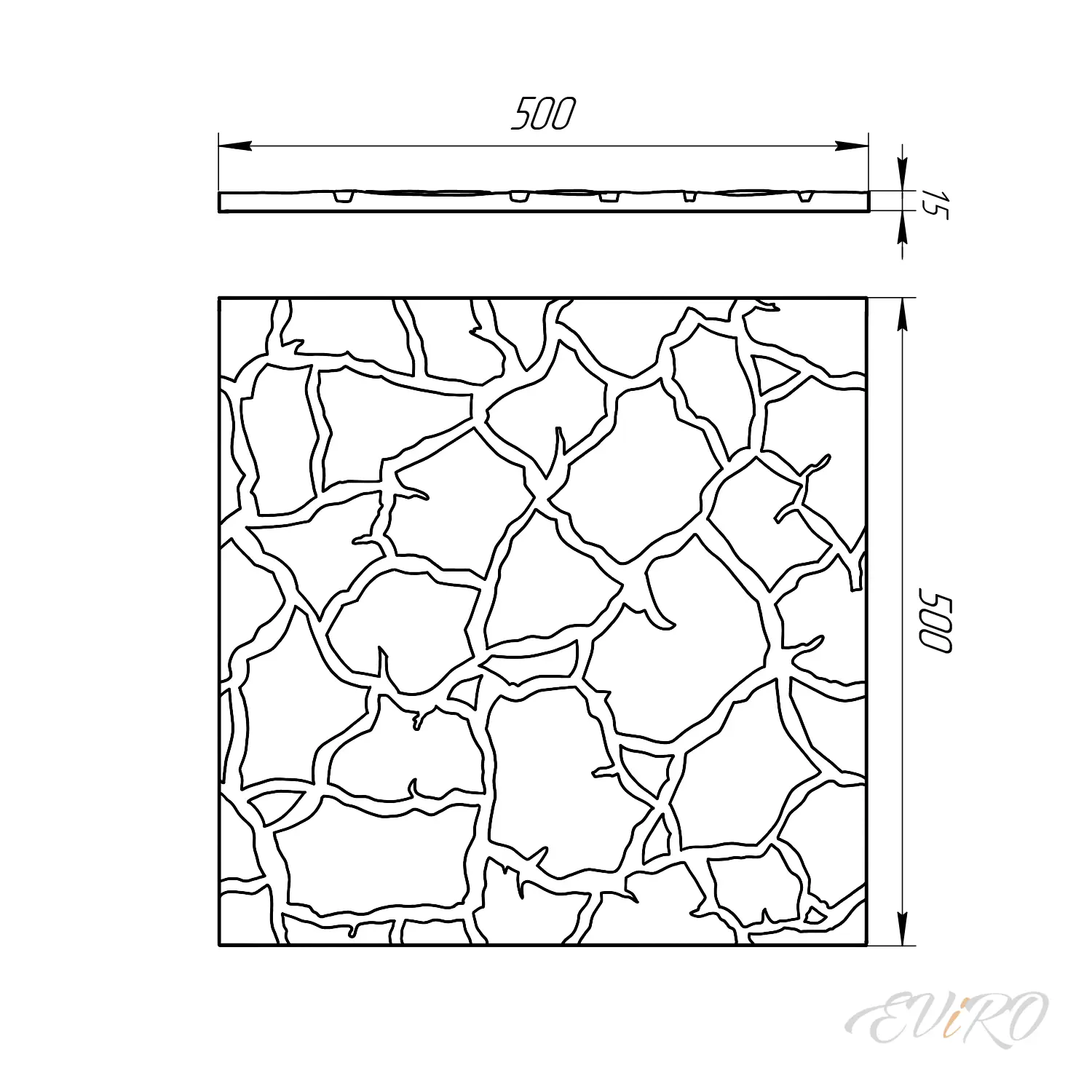 Гипсовая 3D панель EViRO Сахара
