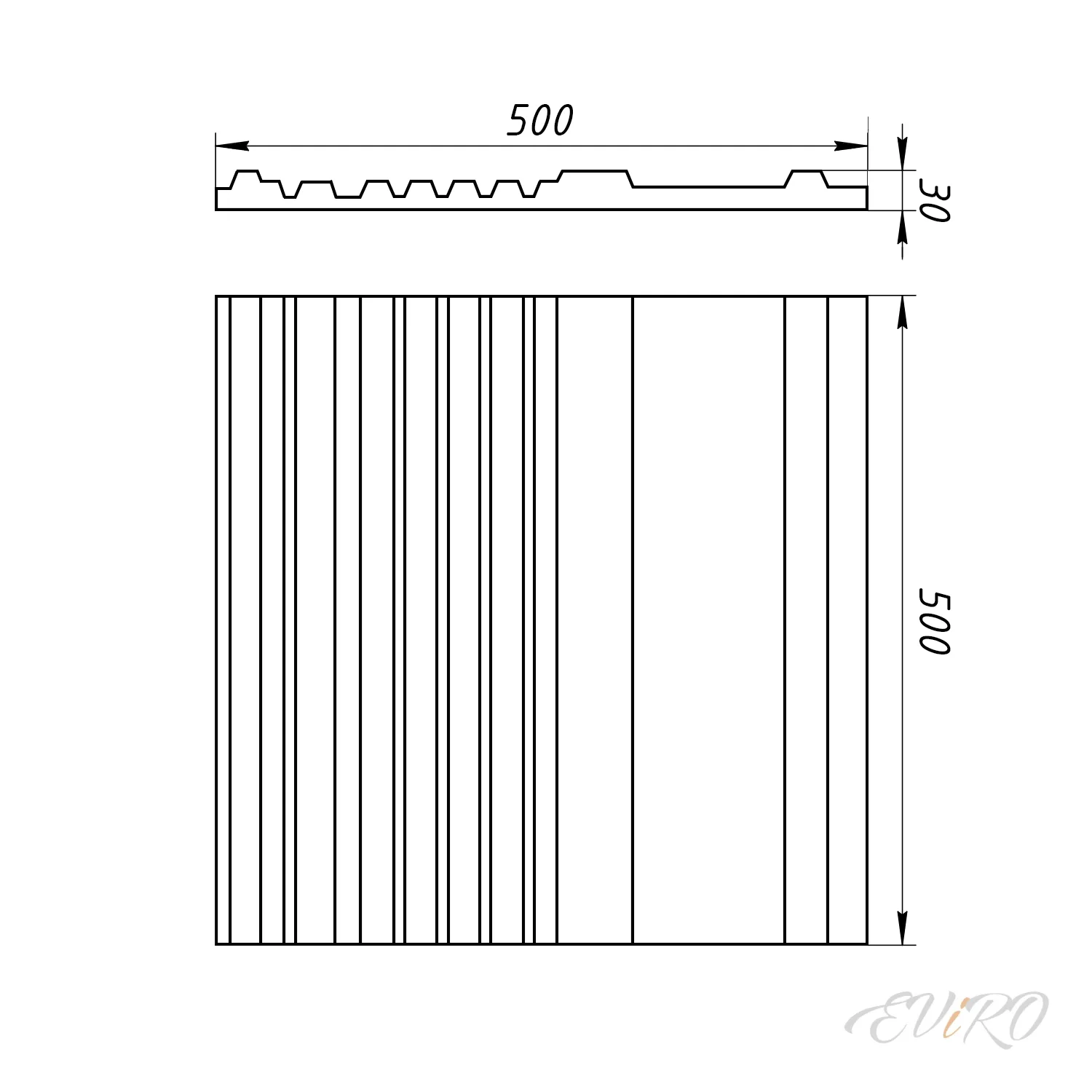 Гипсовая 3D панель EViRO Regular