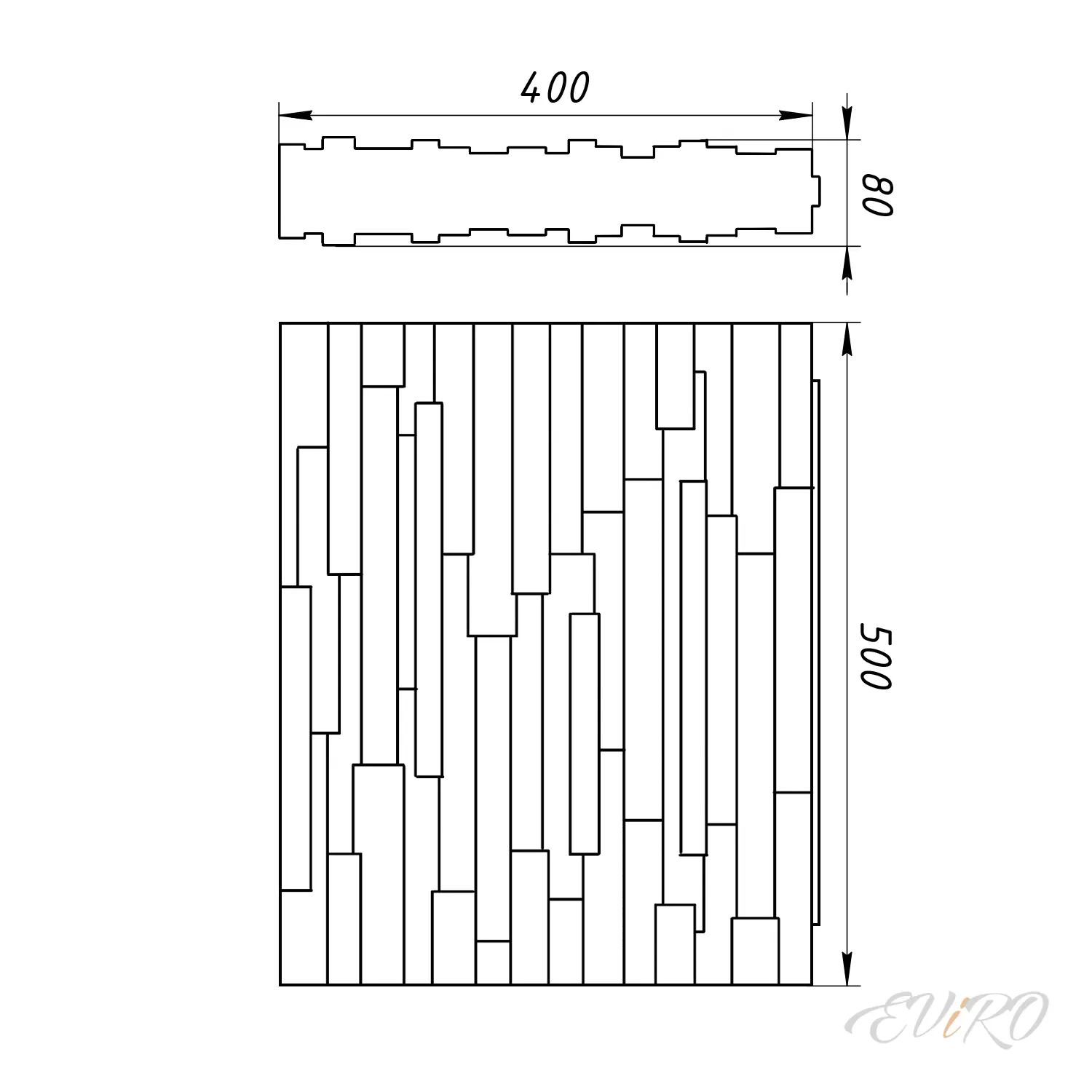 Гипсовая 3D перегородка EViRO Stan