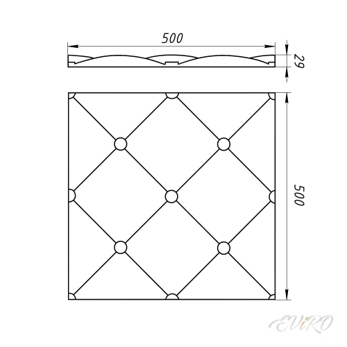 Гипсовая 3D панель EViRO Италия
