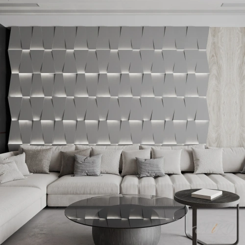 Световая гипсовая 3D панель EViRO Световая трапеция