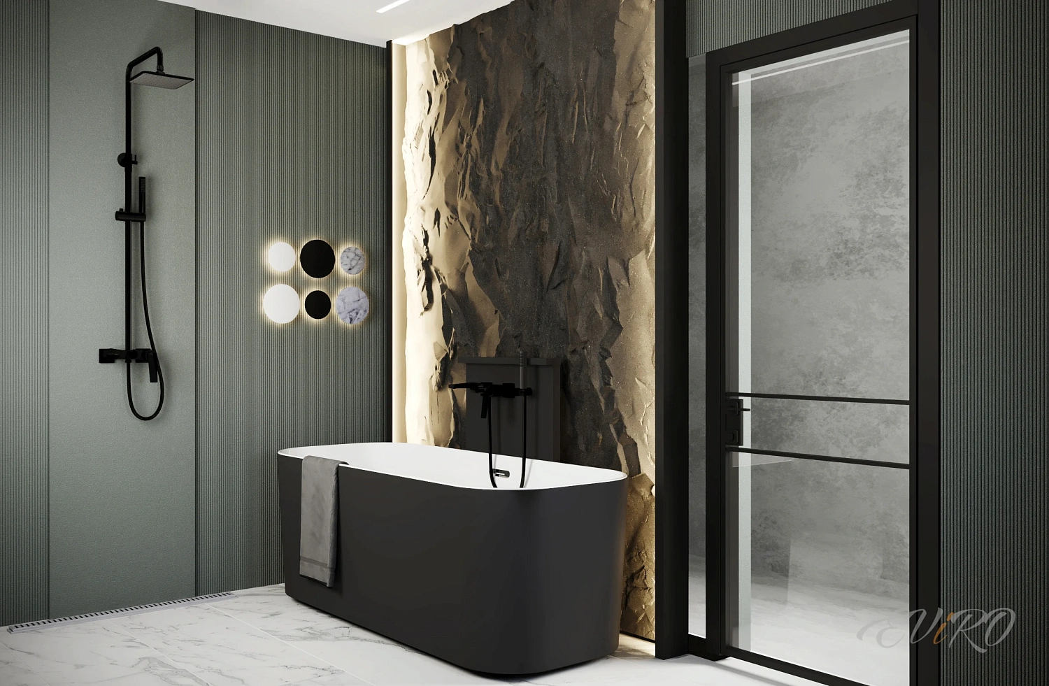 Подсветка, направленная на рельеф EViRO