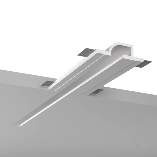 Гипсовый встраиваемый профиль EViRO под LED освещение Модель 1