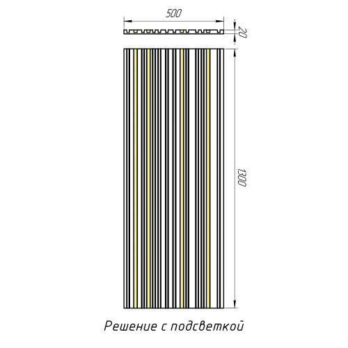 Реечные панели LED Barcode